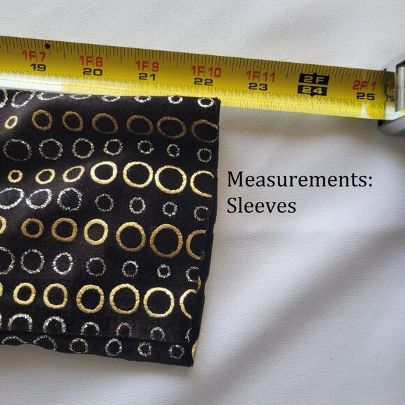 BRIGGS BLACK WITH GOLD/SILVER SPARKLE EVENING JACKET (Size: Petite Small) - Picture 14 of 14